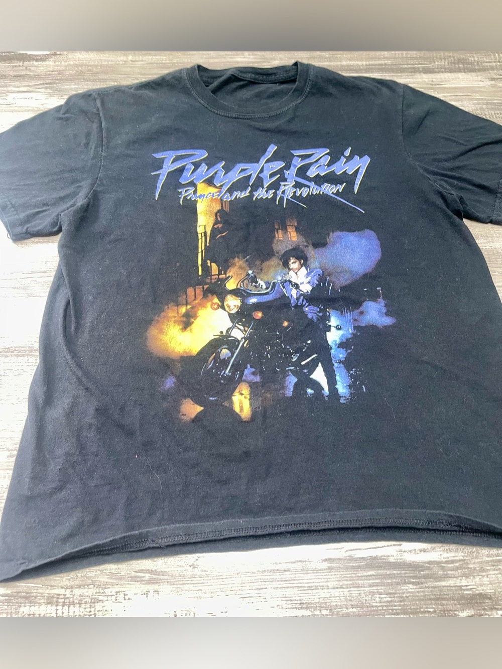 Prince 'Purple Rain' Black Graphic Tee